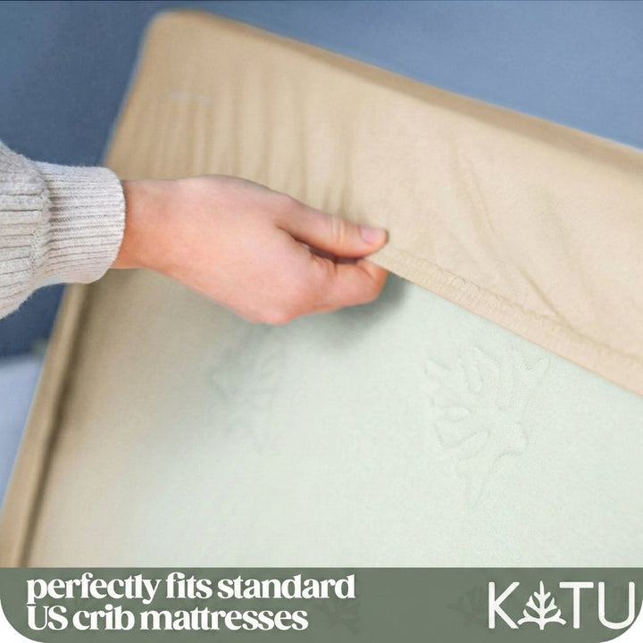 Organic Crib Mattress Waterproof Protector (Natural)