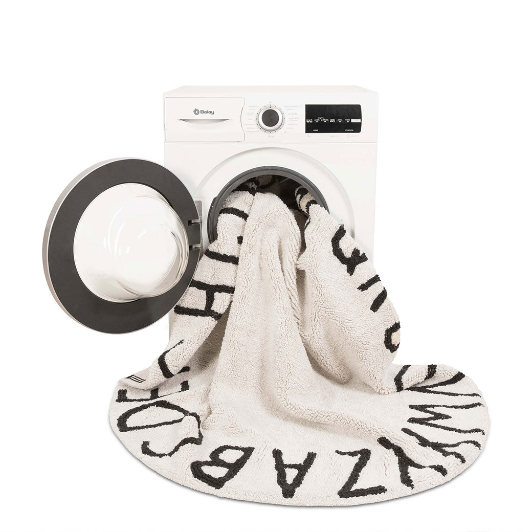 ABC Round Washable Rug