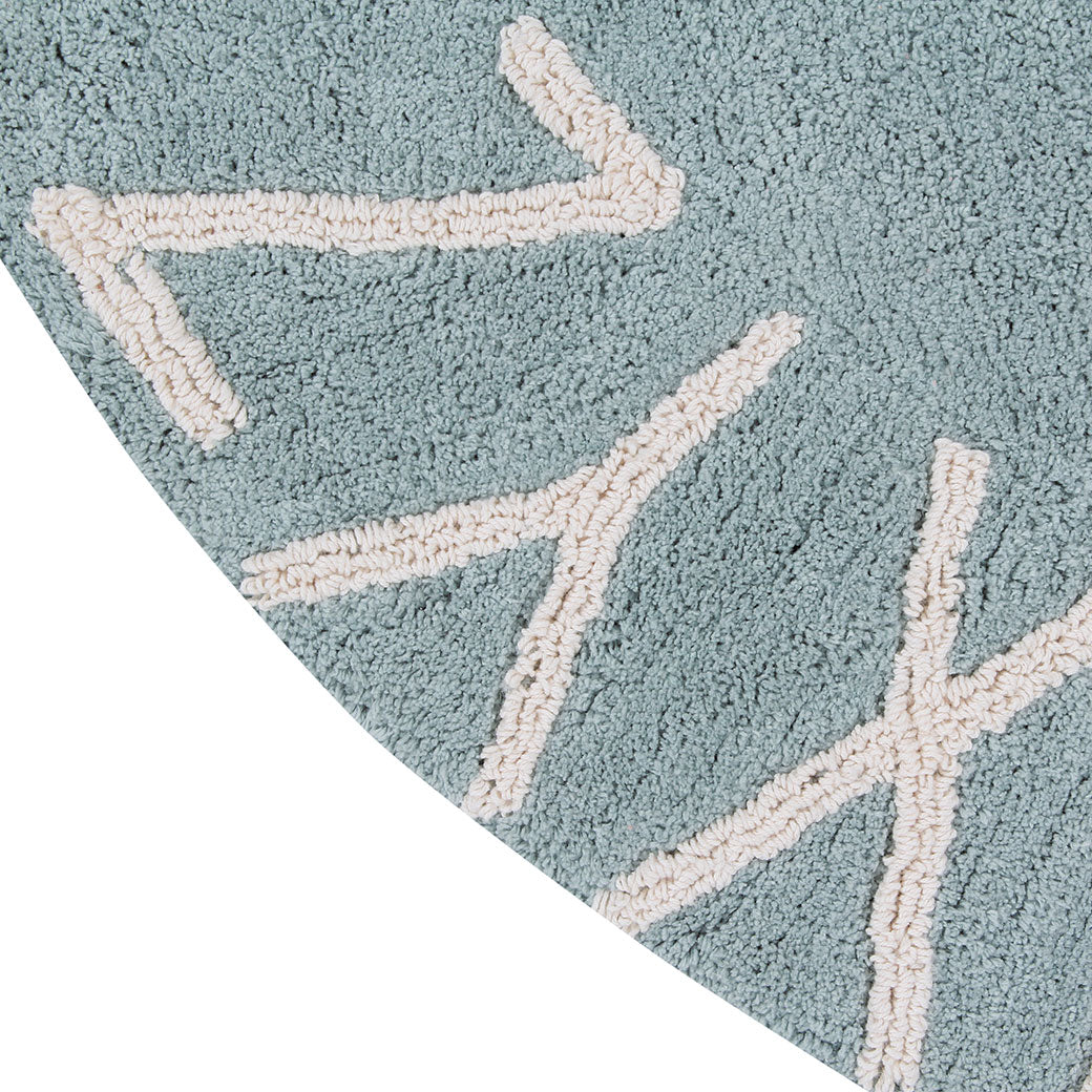 ABC Round Washable Rug