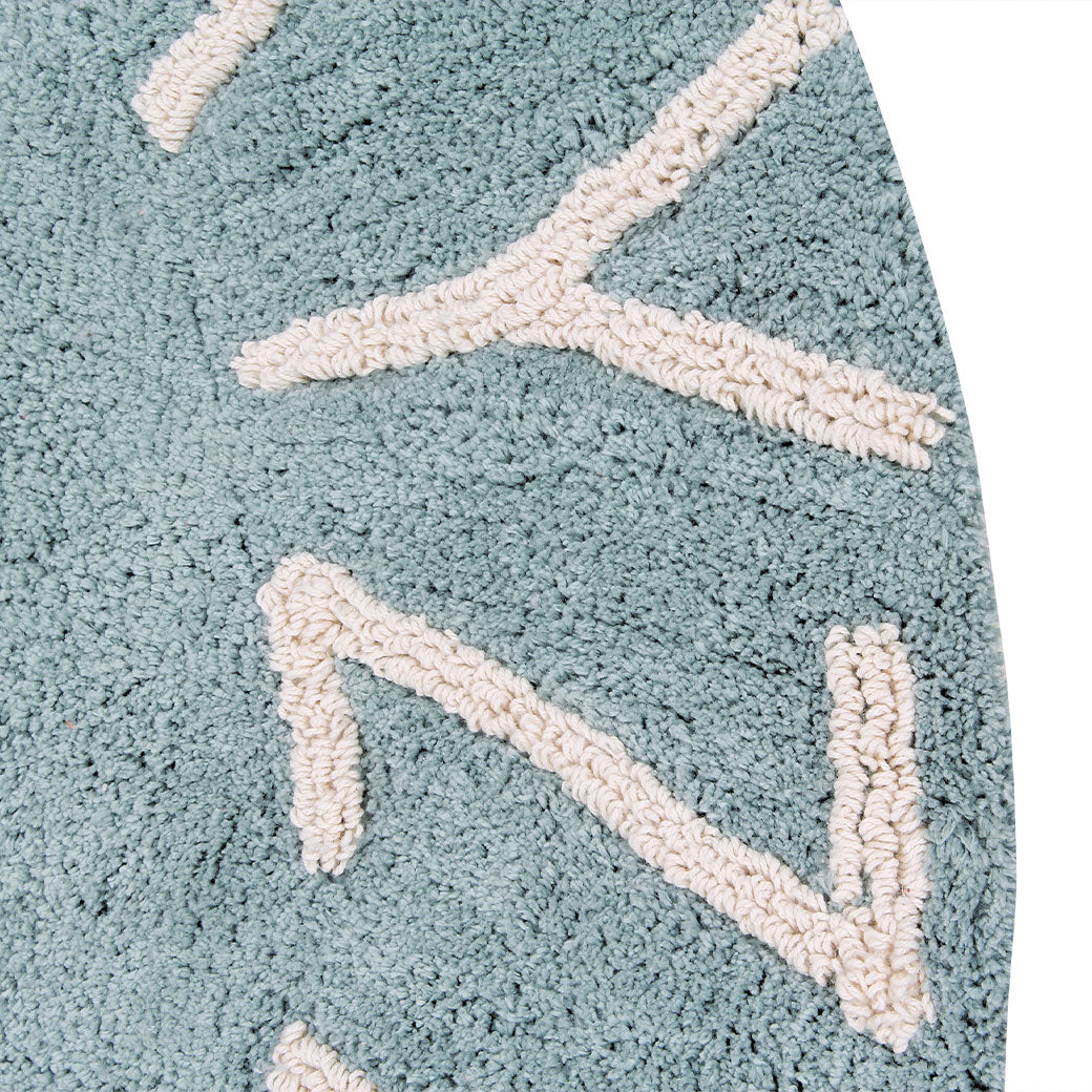 ABC Round Washable Rug