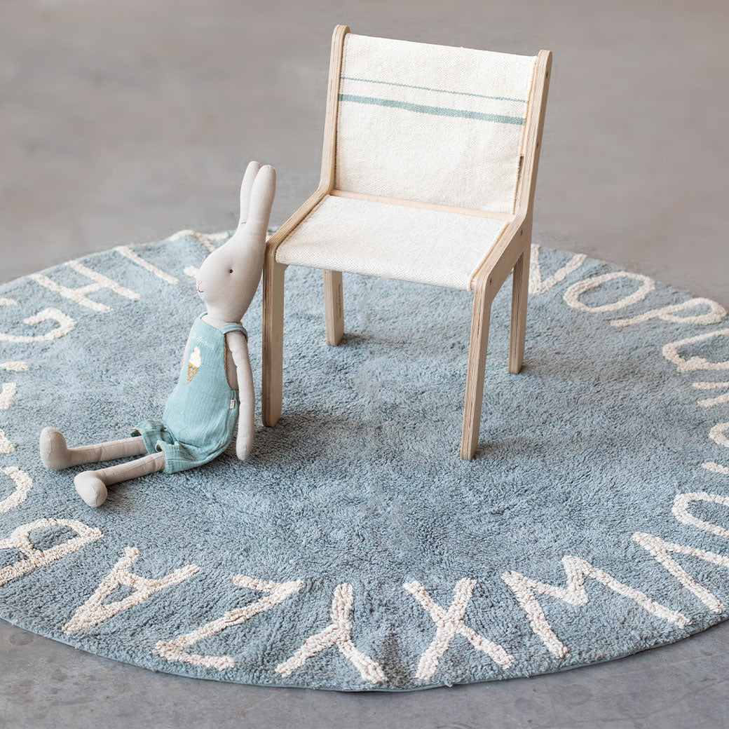 ABC Round Washable Rug
