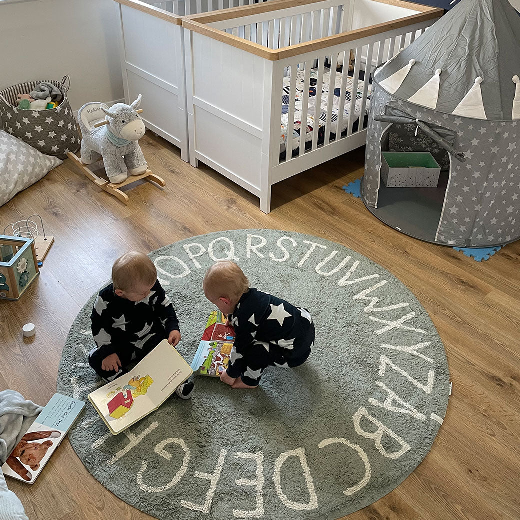 ABC Round Washable Rug
