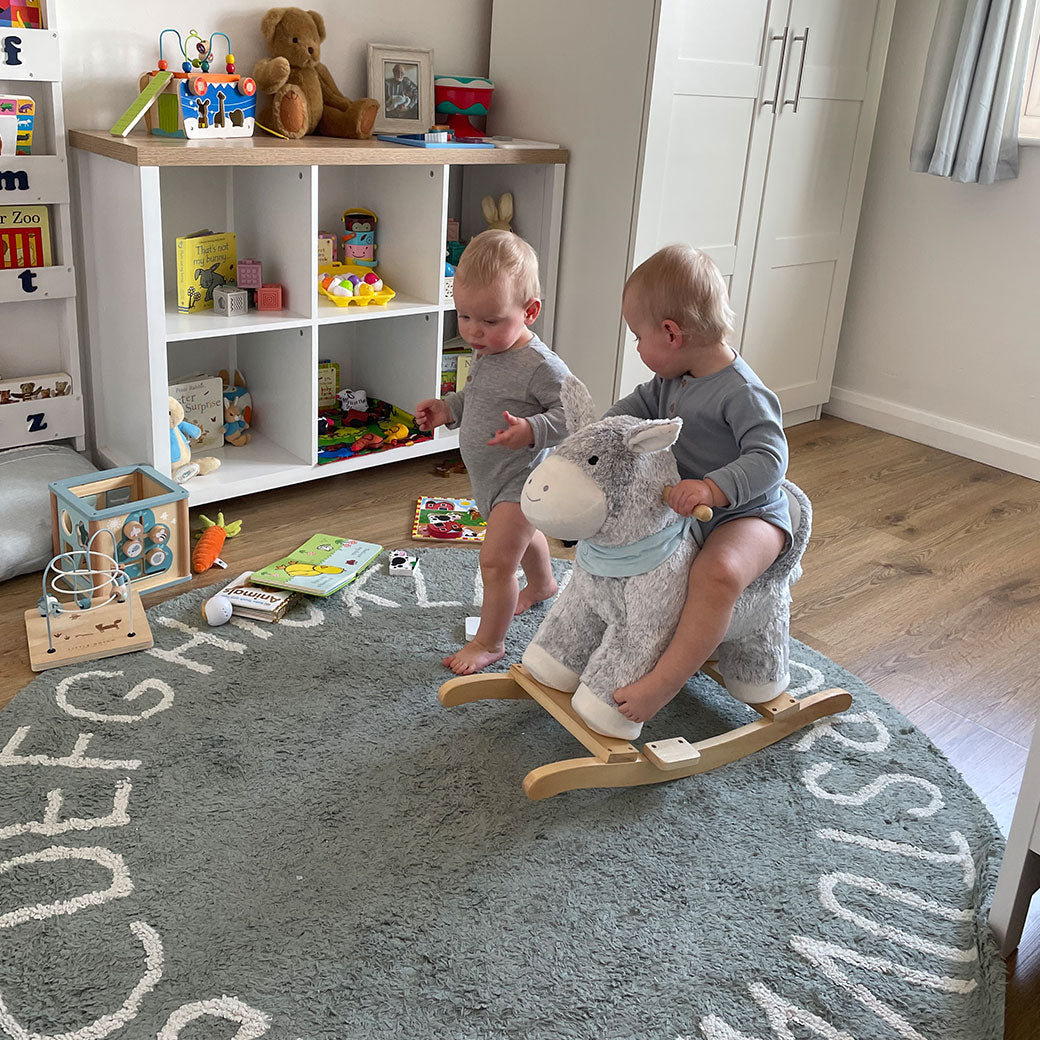 ABC Round Washable Rug