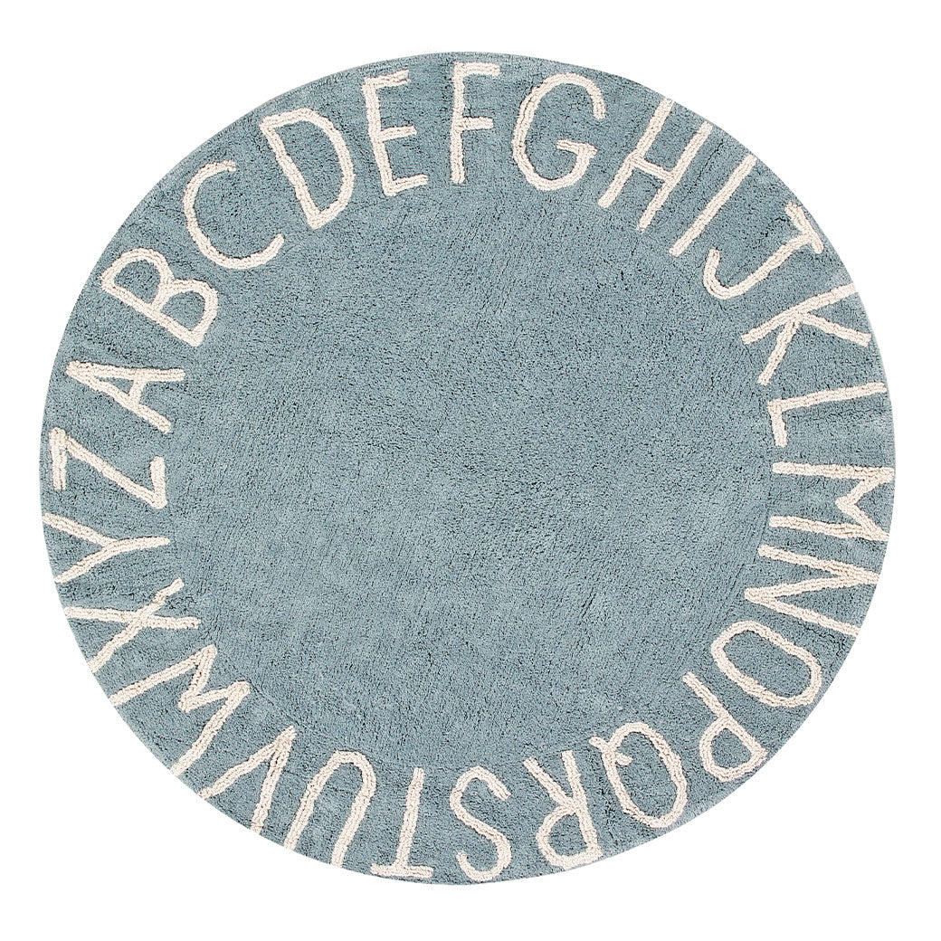 ABC Round Washable Rug
