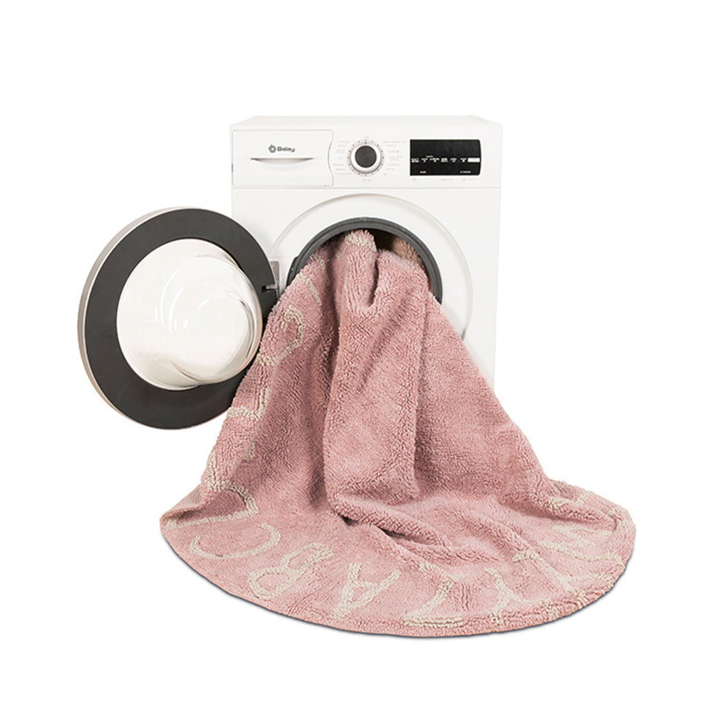 ABC Round Washable Rug