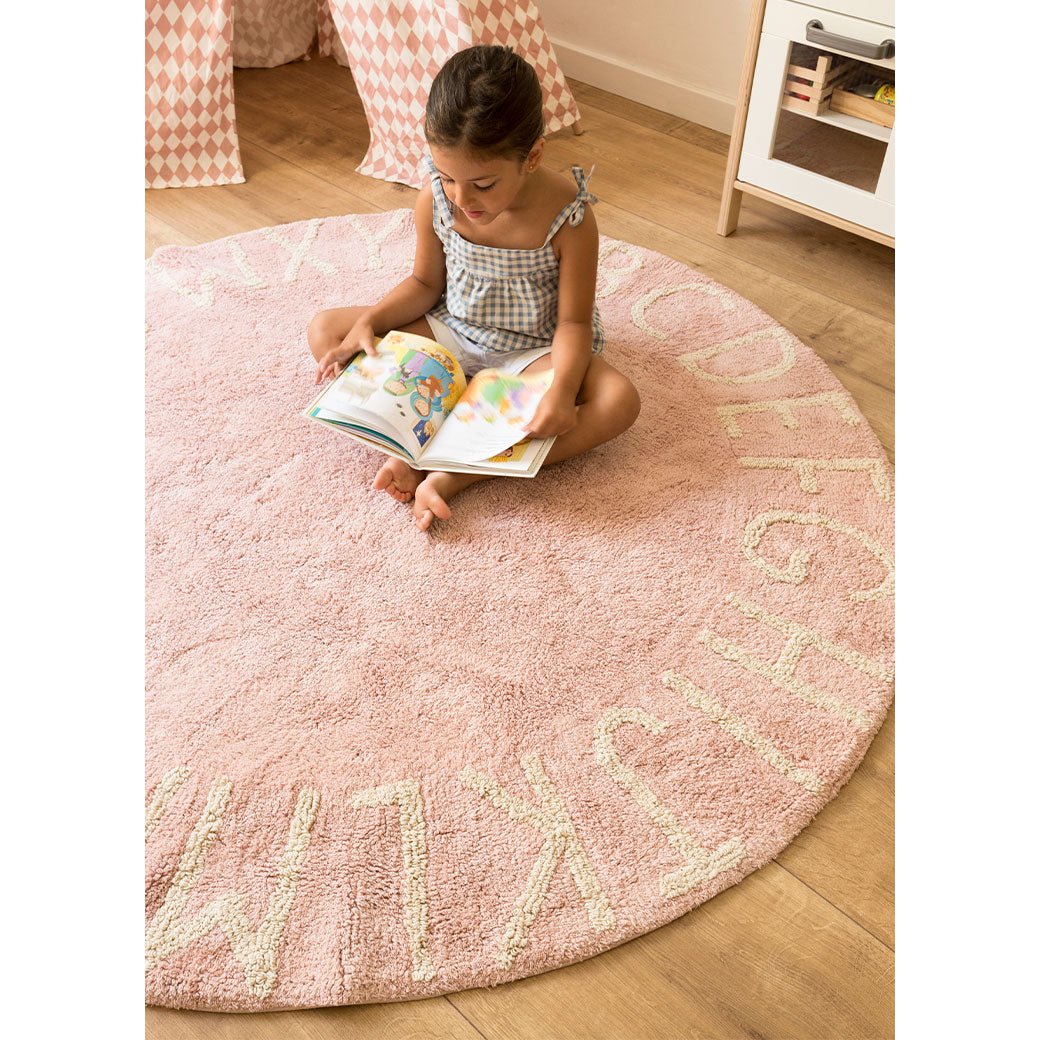 ABC Round Washable Rug