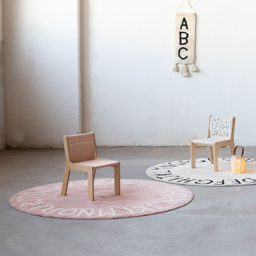 ABC Round Washable Rug