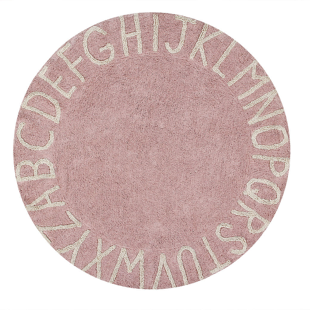 ABC Round Washable Rug