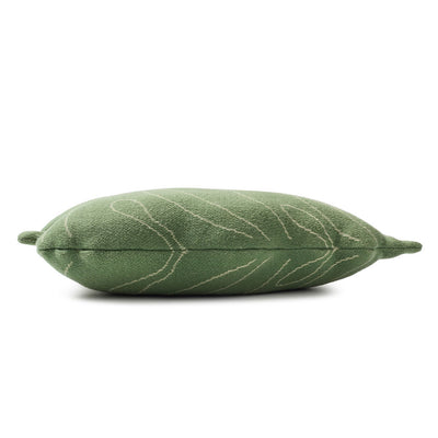 Baby Leaf Knitted Cushion