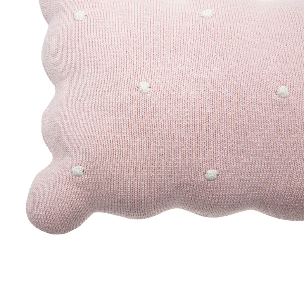 Biscuit Knitted Cushion