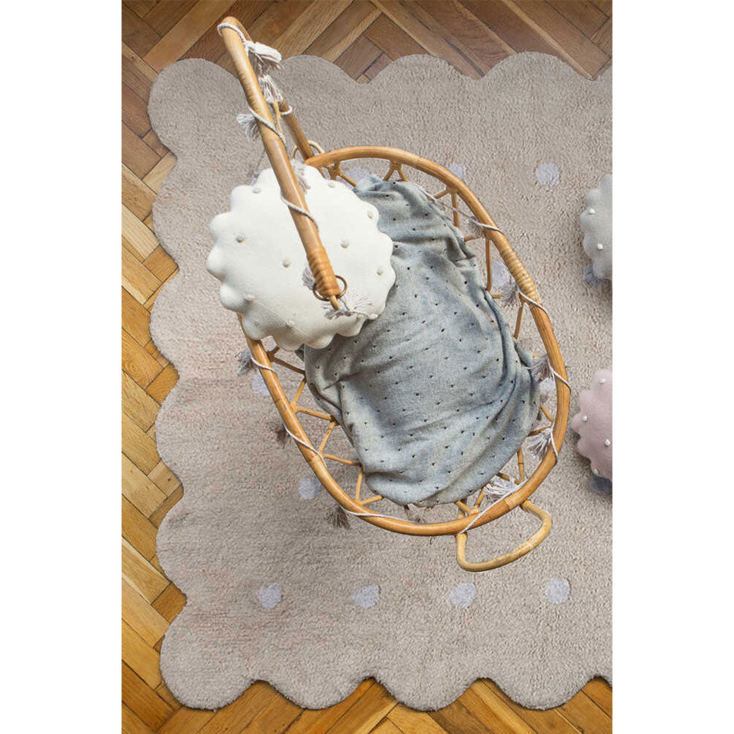 Biscuit Washable Rug