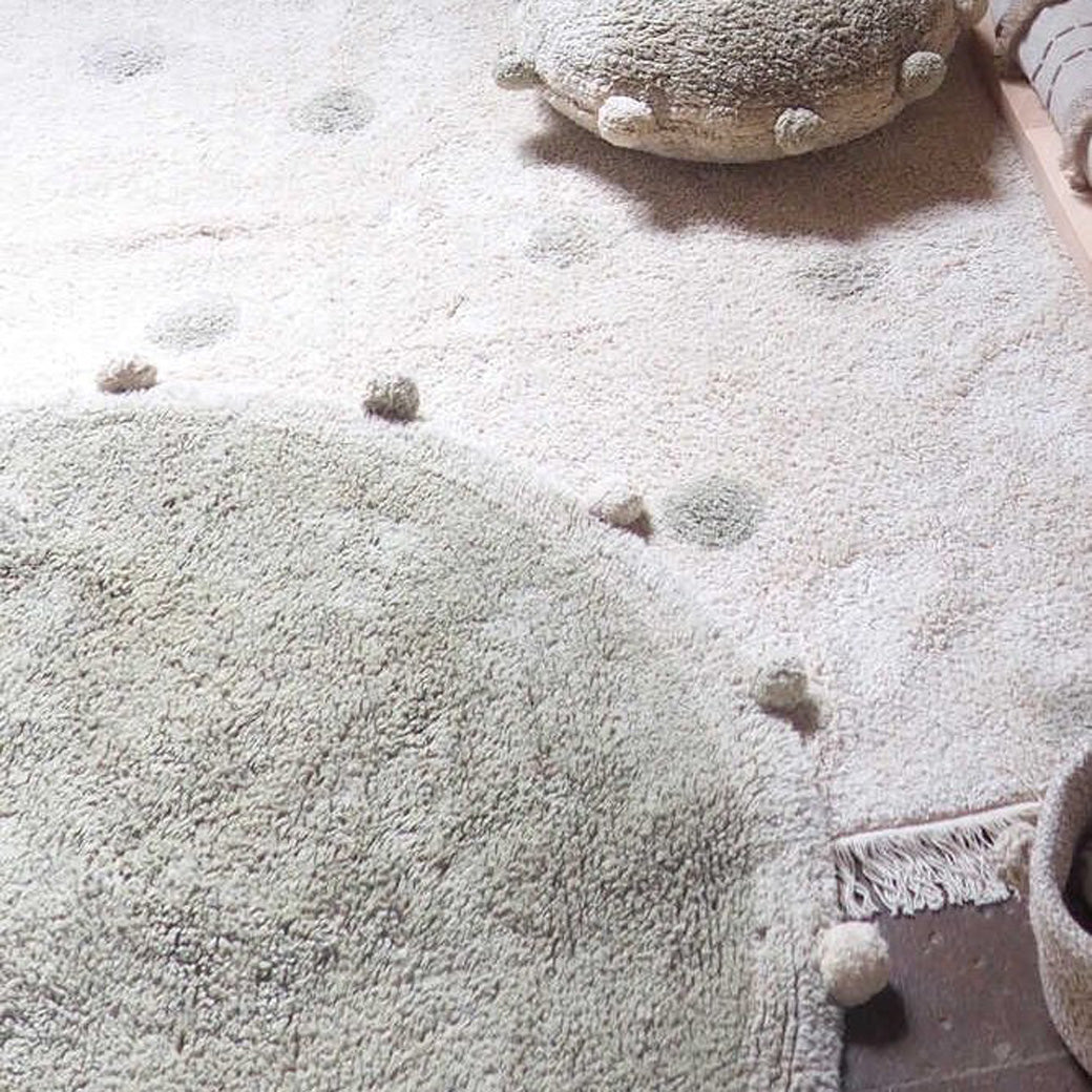 Bubbly Natural Washable Rug