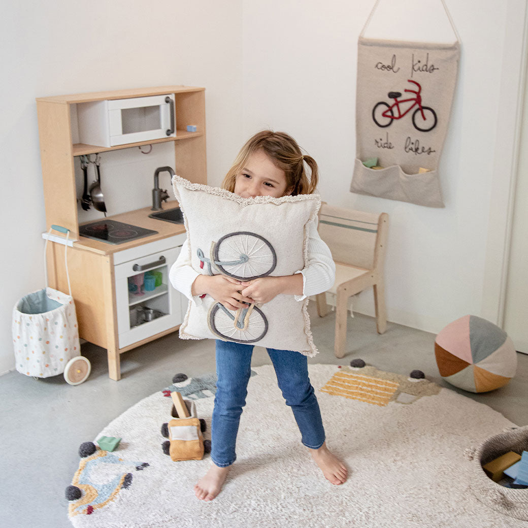 Cool Kids Ride Bikes Wall Pocket Hanger