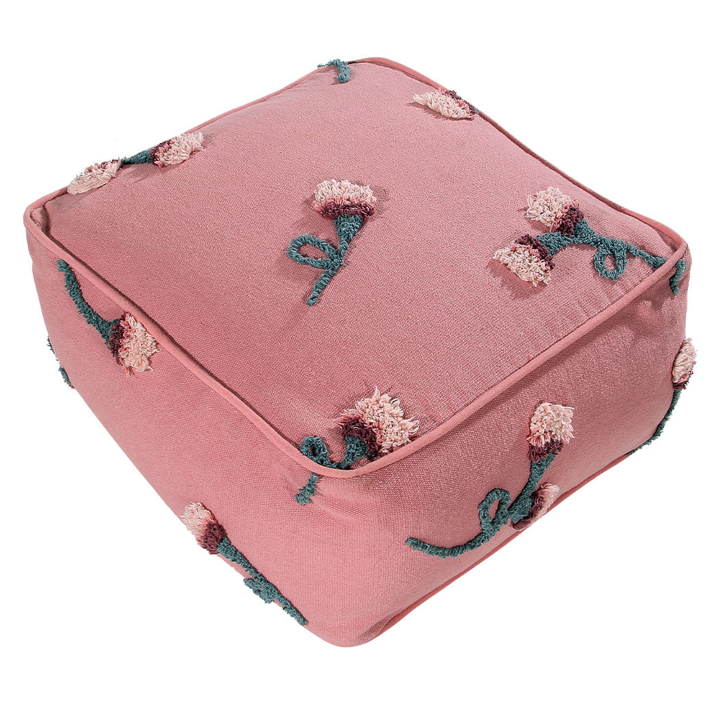 English Garden Ash Rose Pouffe
