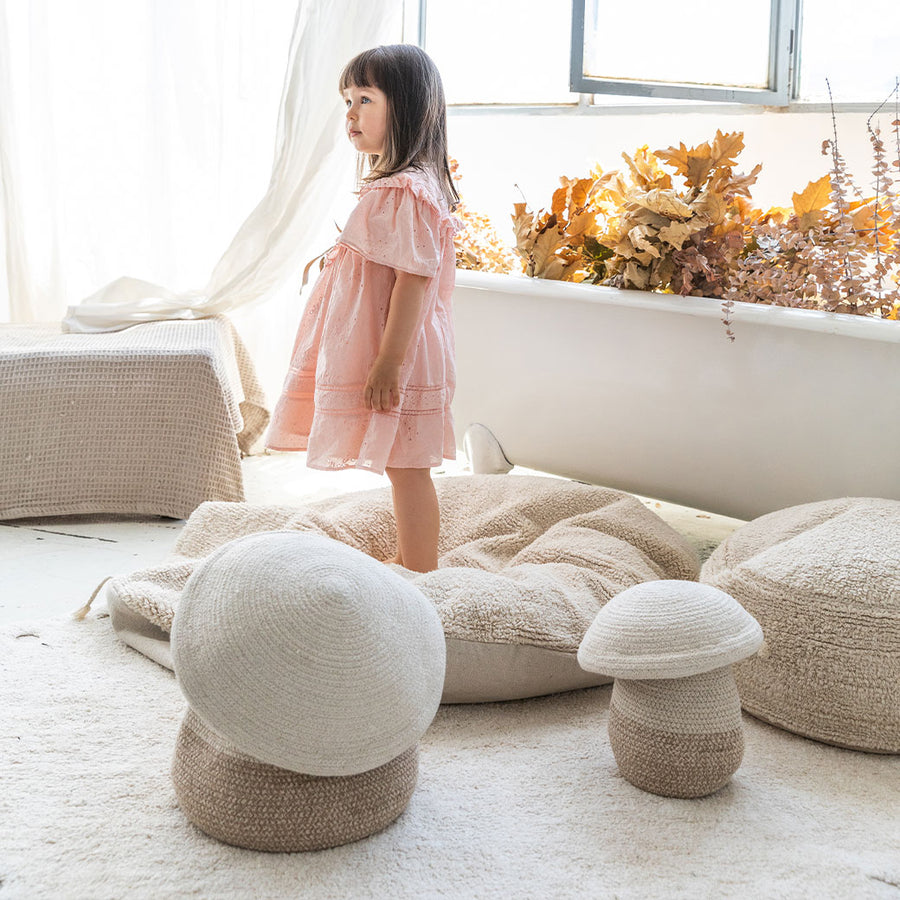 Lorena Canals Baby Bubbly Cestino, Cotone, Rosa Pastello, 30 x 30 x 30 cm