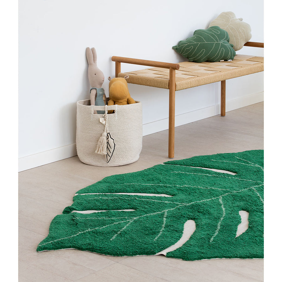 Lorena Canals Monstera Leaf Washable Rug