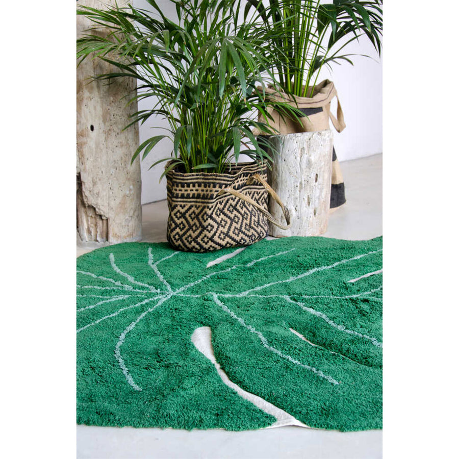Lorena Canals Monstera Leaf Washable Rug