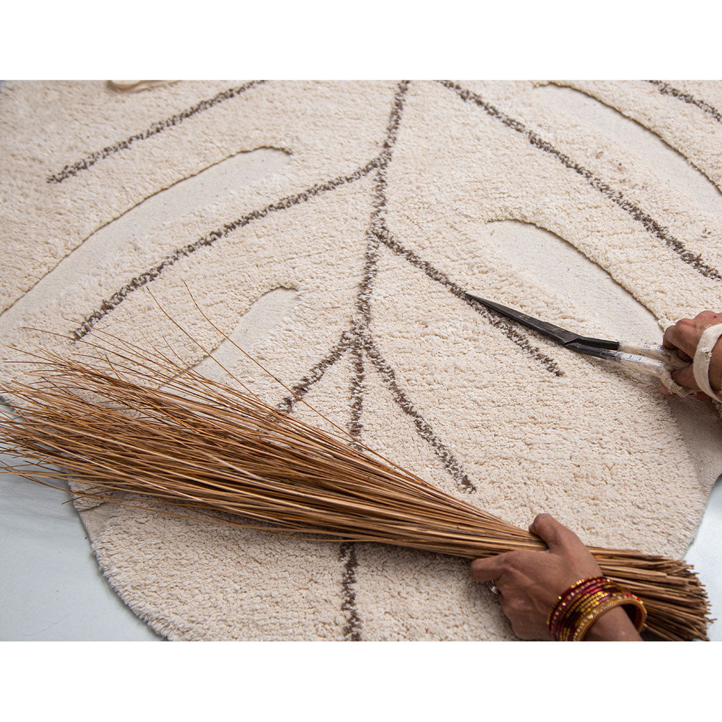 Lorena Canals Monstera Washable Rug | Modern Nursery™