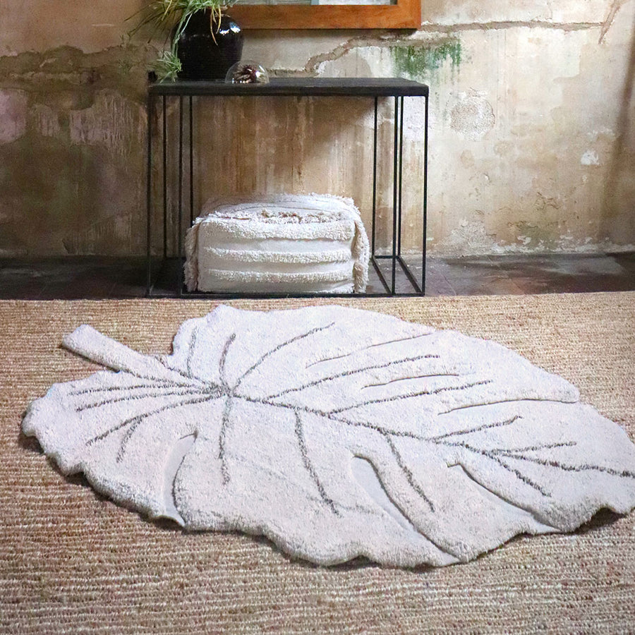 Lorena Canals Monstera Washable Rug Natural