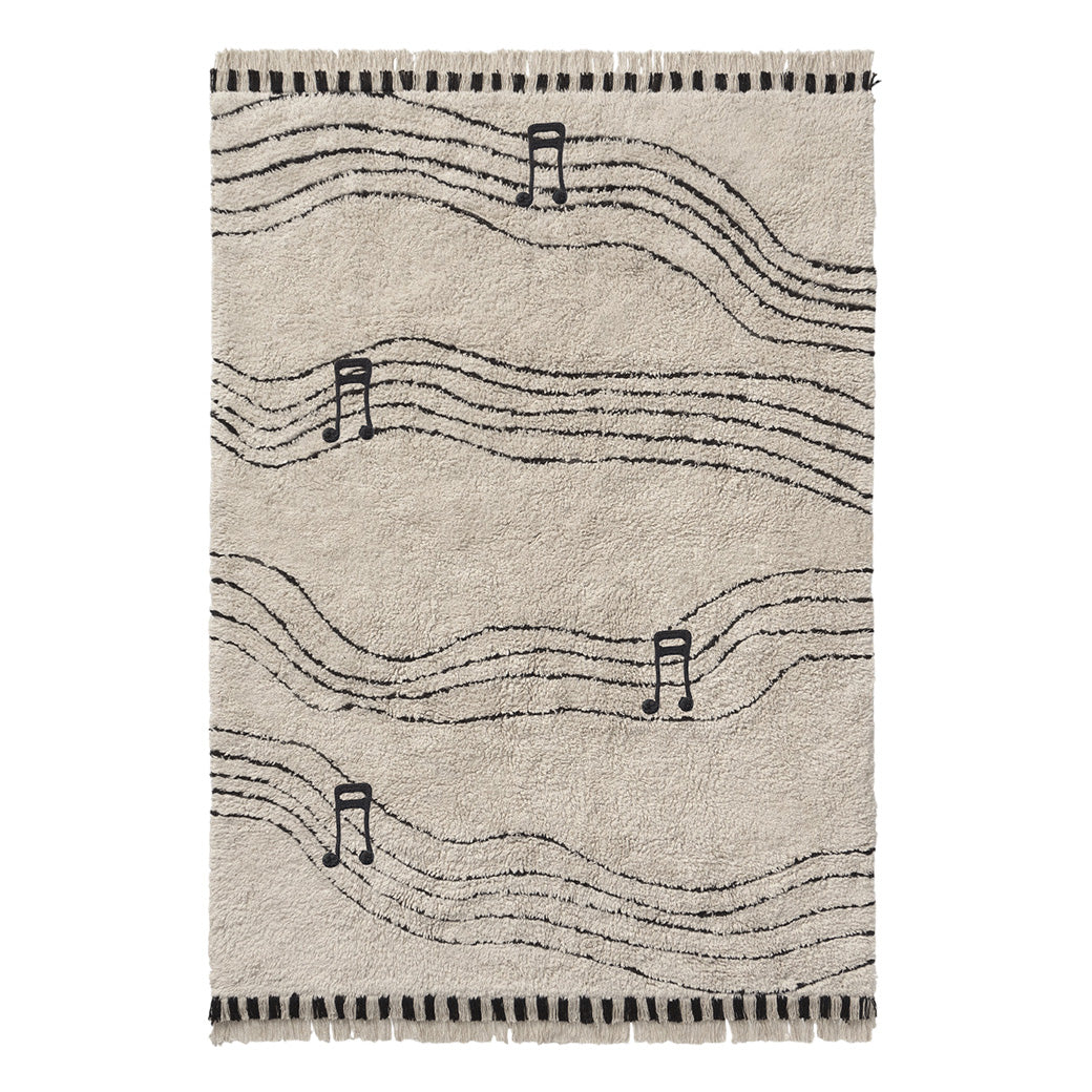 Notes Washable Play Rug