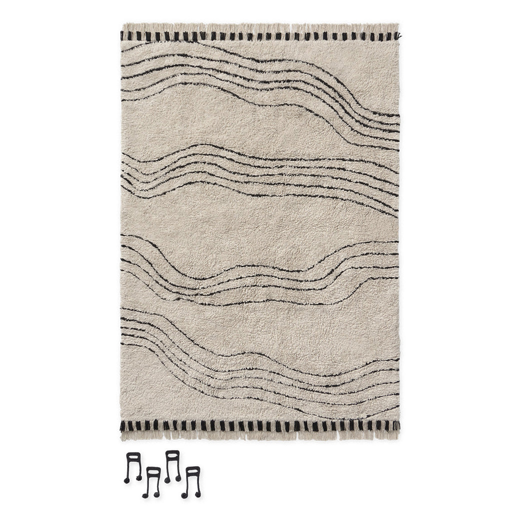 Notes Washable Play Rug