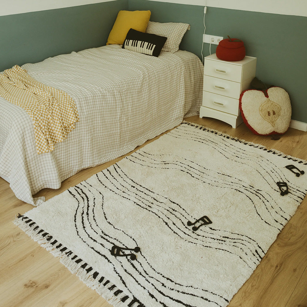Notes Washable Play Rug
