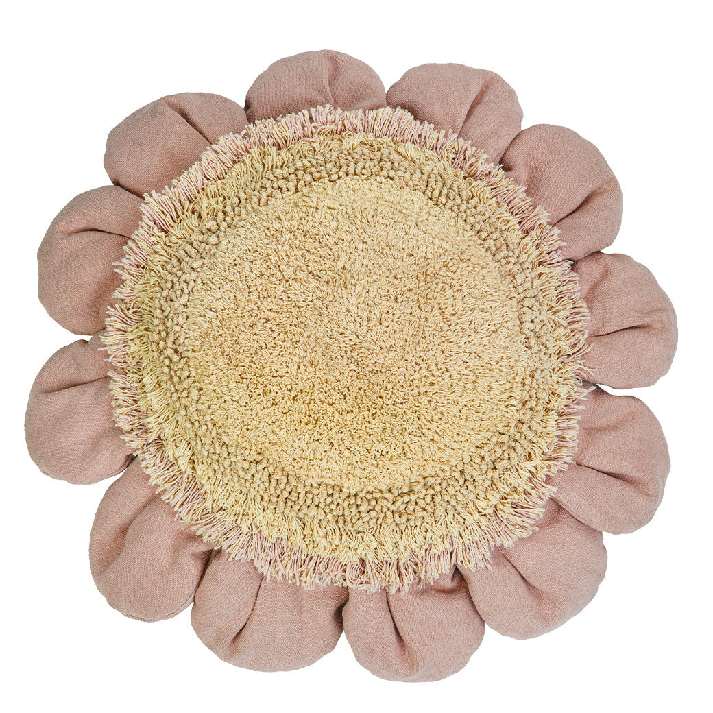 Pink Daisy Floor Cushion