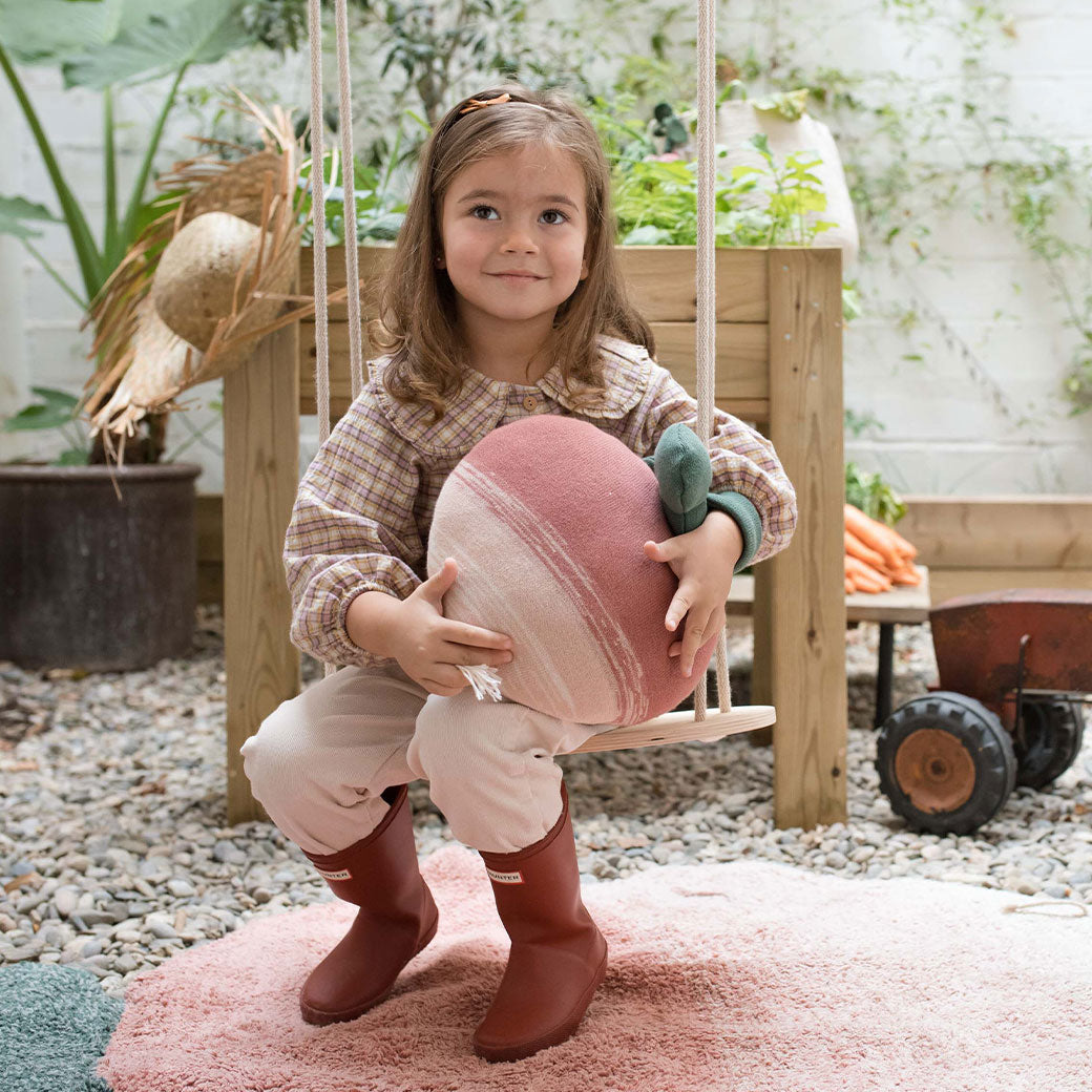 Ramona The Radish Knitted Cushion
