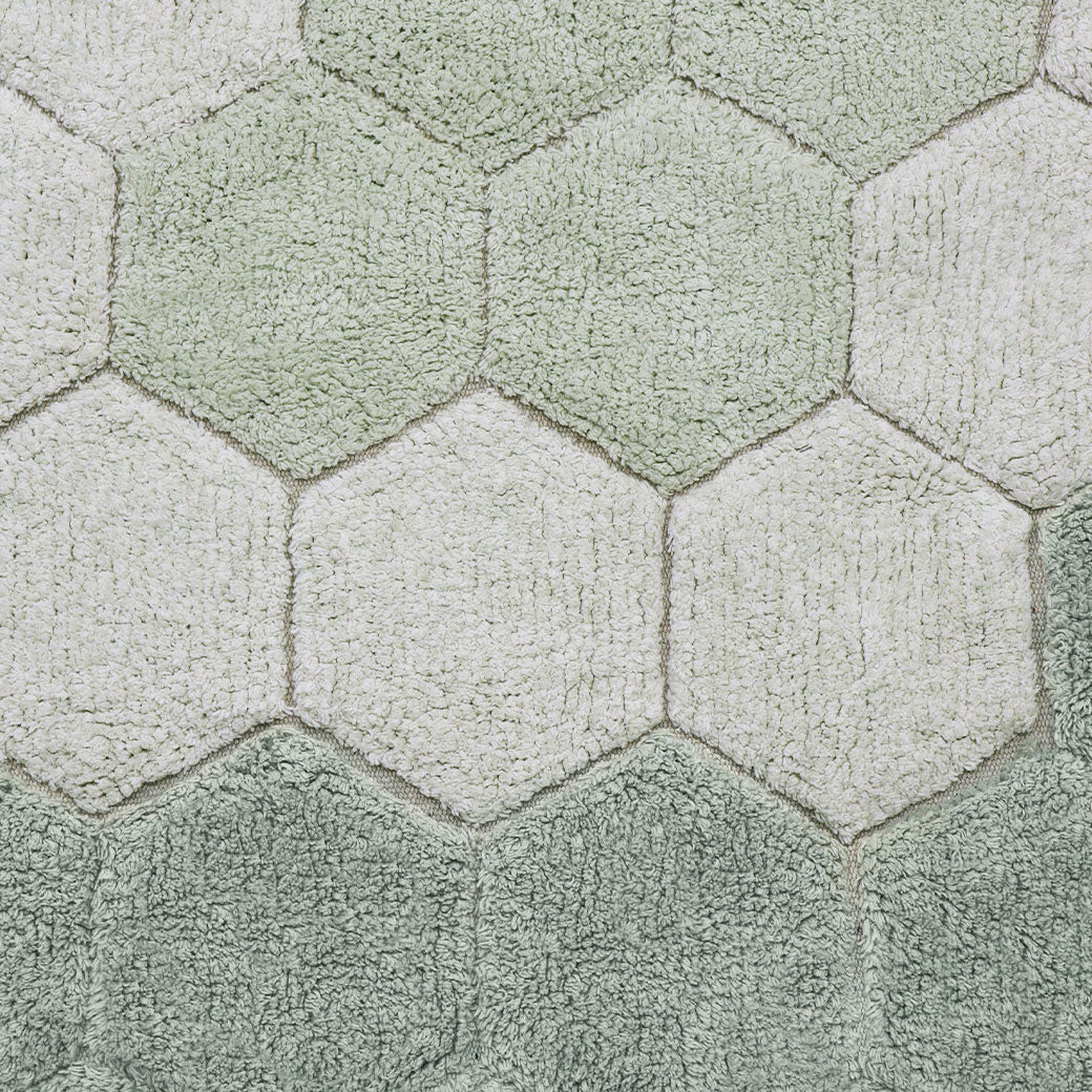 Round Honeycomb Washable Rug
