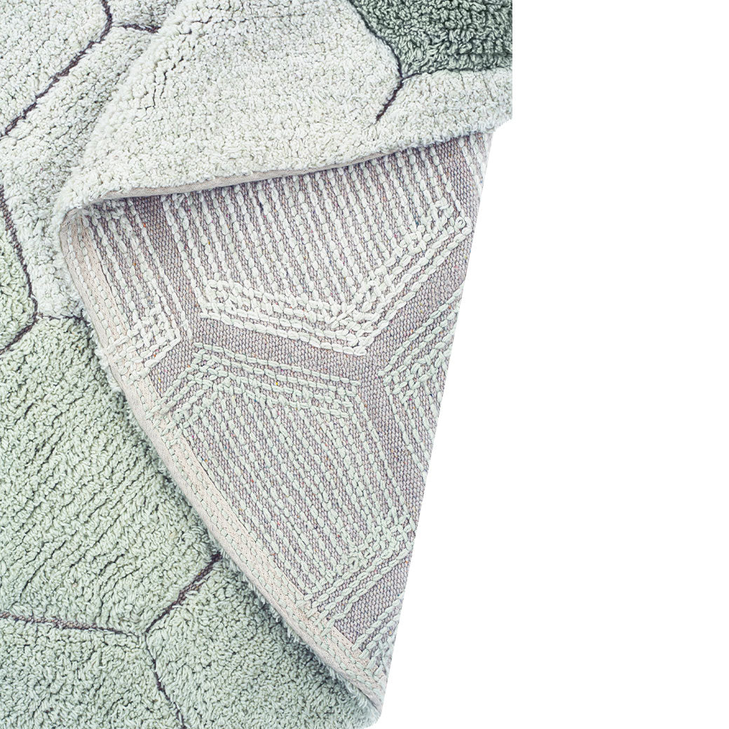 Round Honeycomb Washable Rug