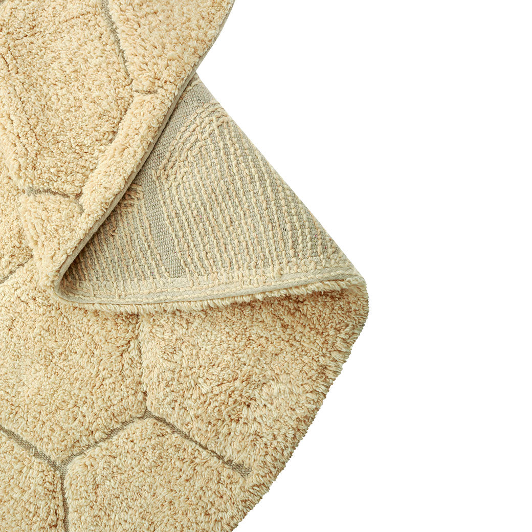 Round Honeycomb Washable Rug