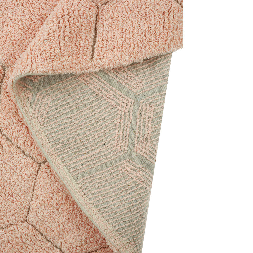 Round Honeycomb Washable Rug