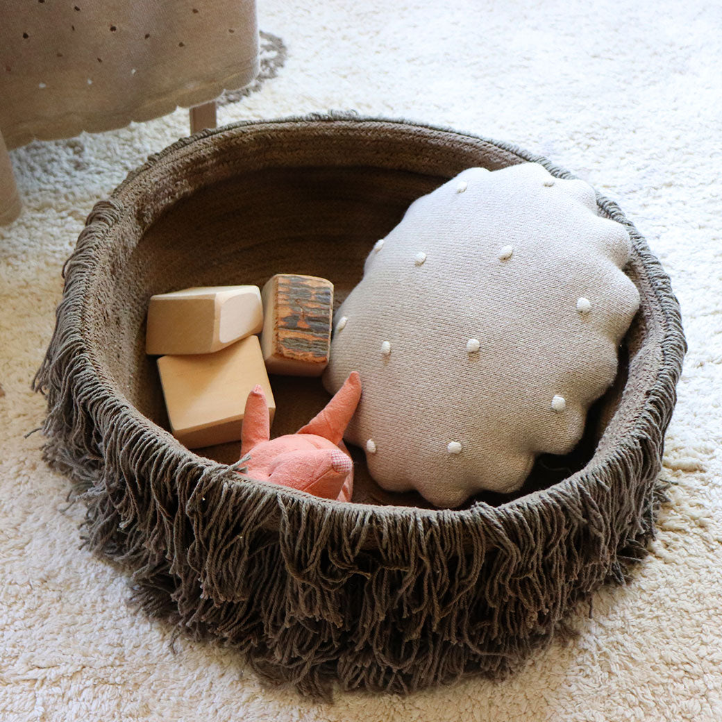 Round Knitted Cushion