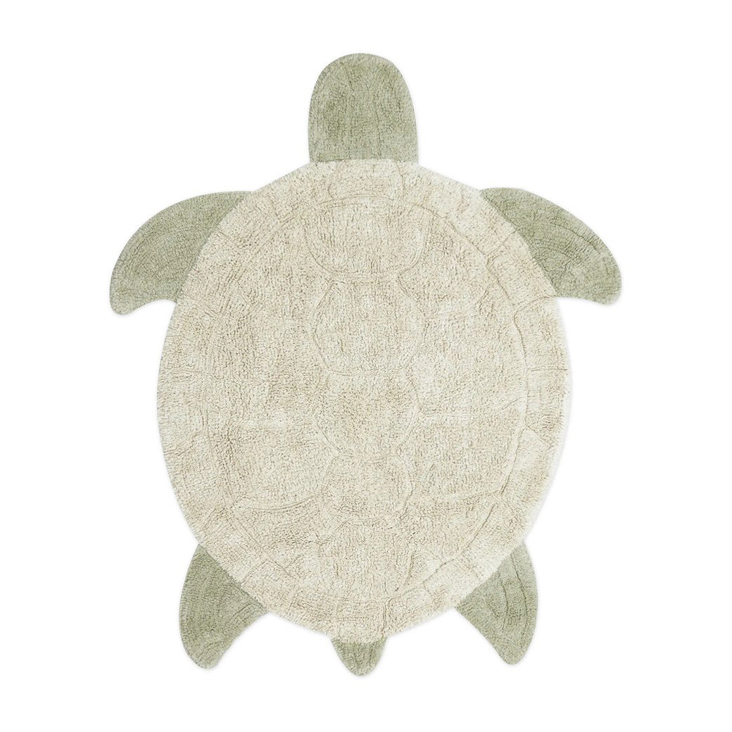 Sea Turtle Washable Cotton Rug