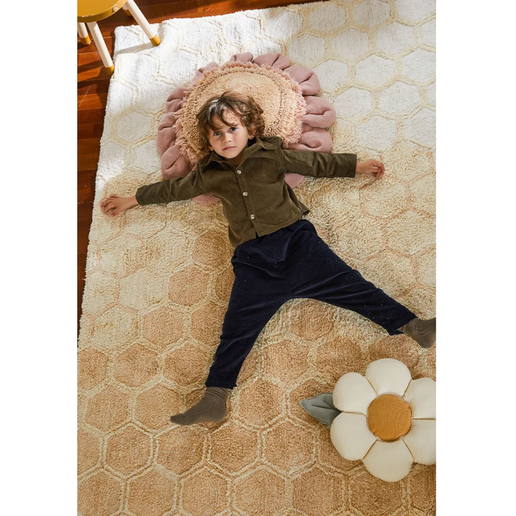 Pink Daisy Floor Cushion