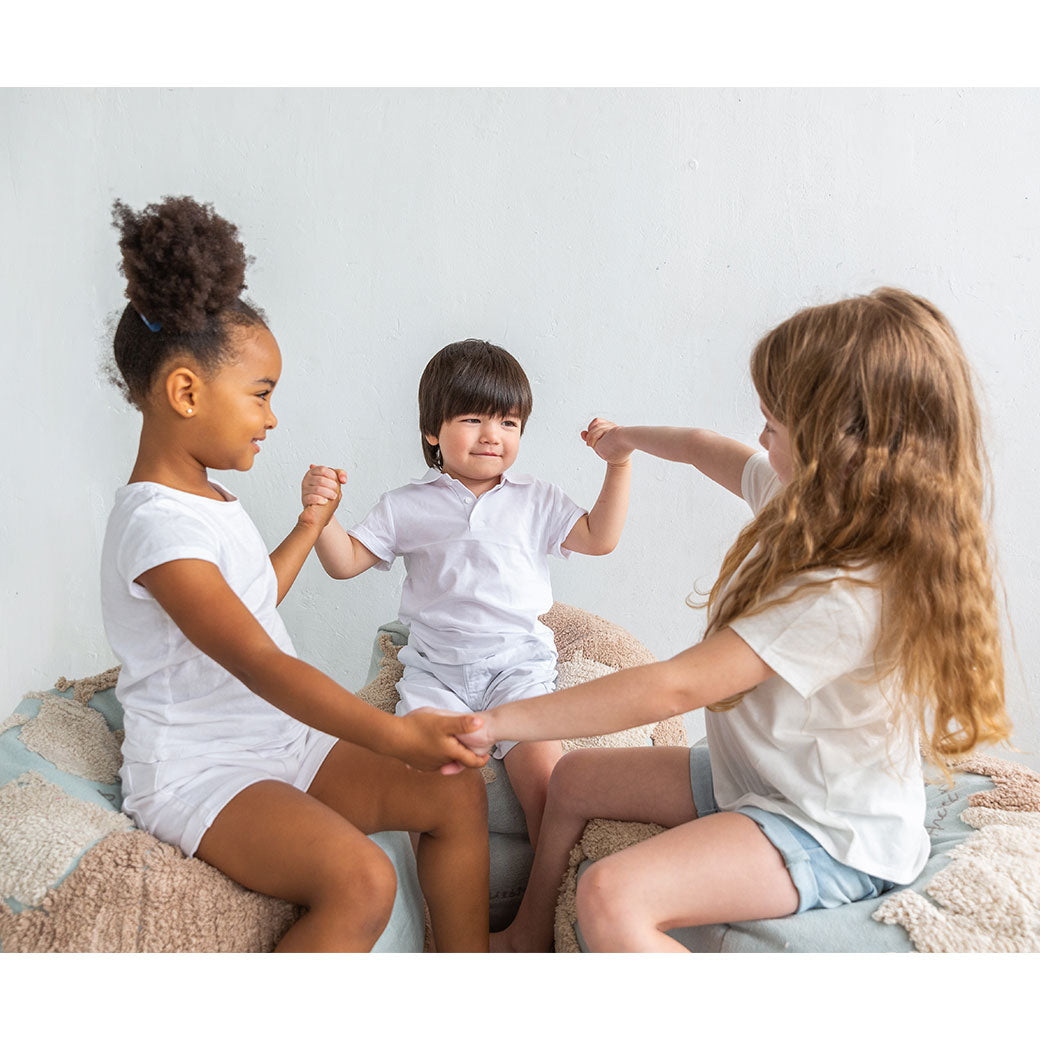 World Map Round Pouffe