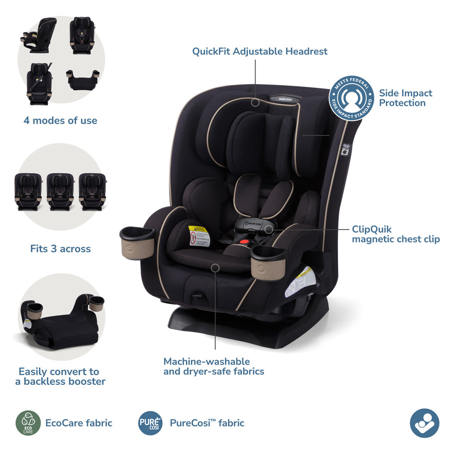 maxi cosi car seat fabric Kani 4-in-1 Convertible Car Seat Caspian Caviar