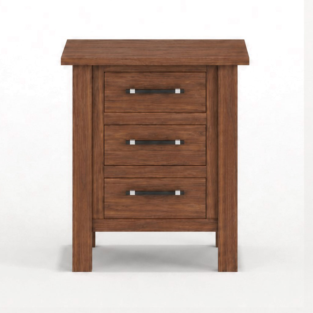 Tiegen 3-Drawer Nightstand