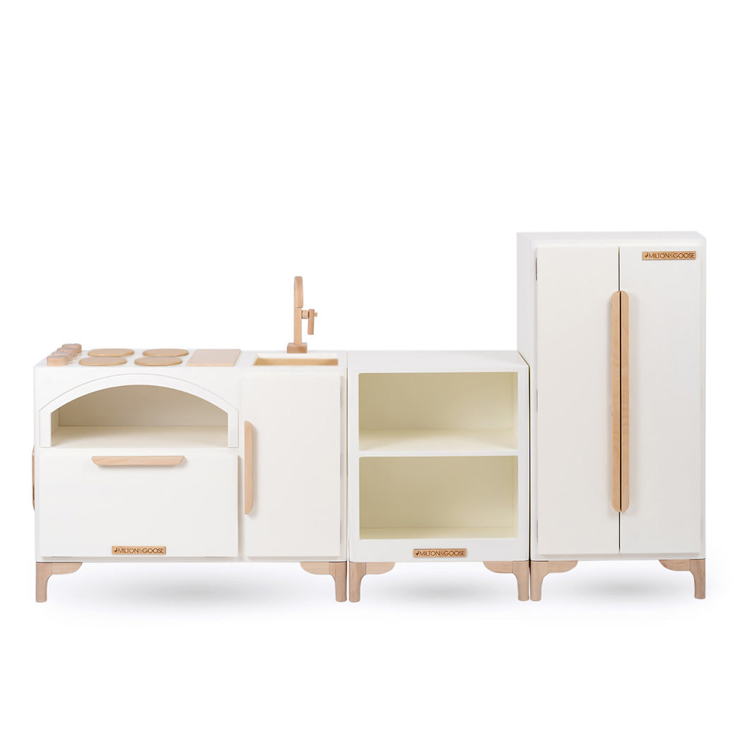 Milton & Goose Luca Refrigerator with the Luca Play Kitchen and Countertop  in -- Lifestyle