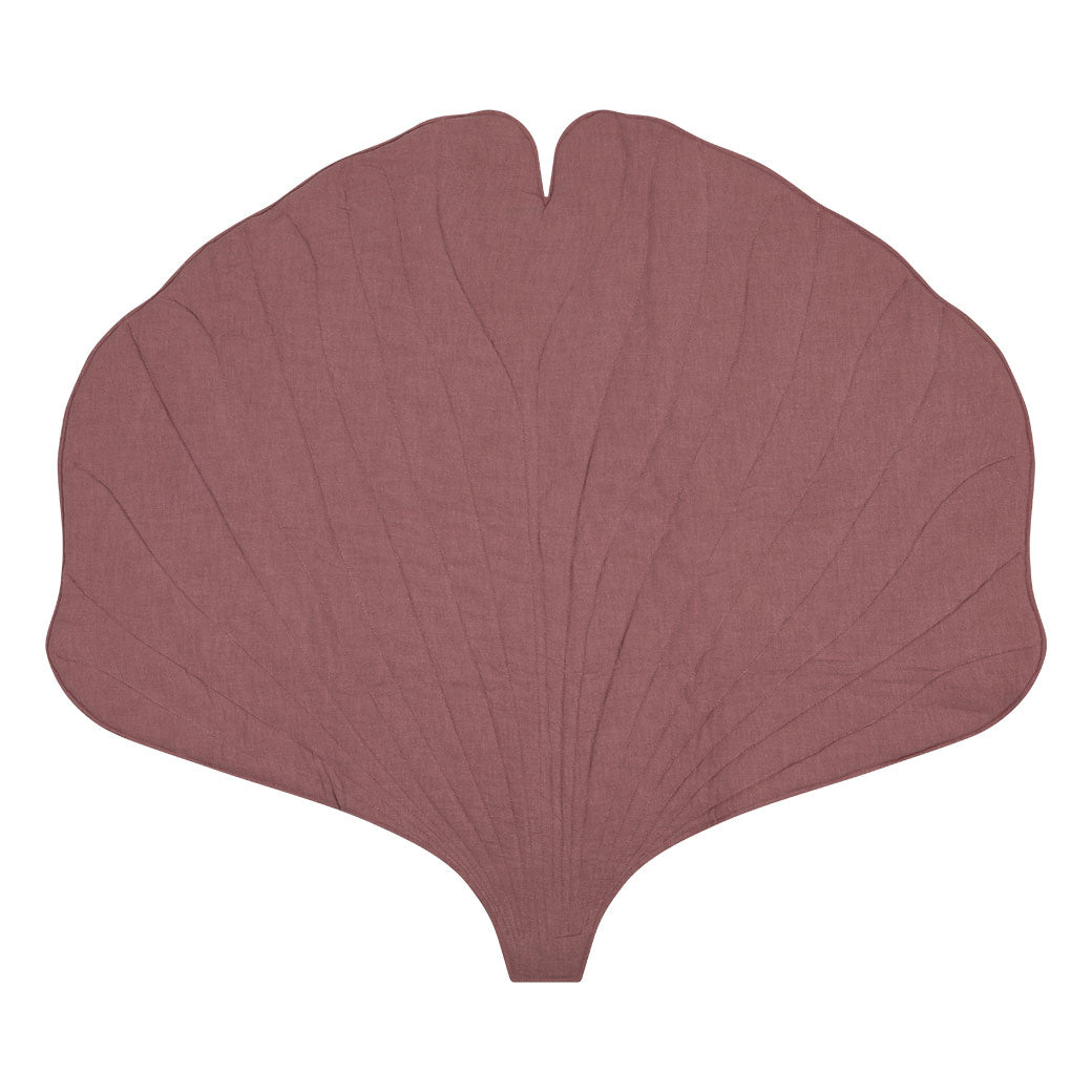 Linen Ginkgo Leaf Mat