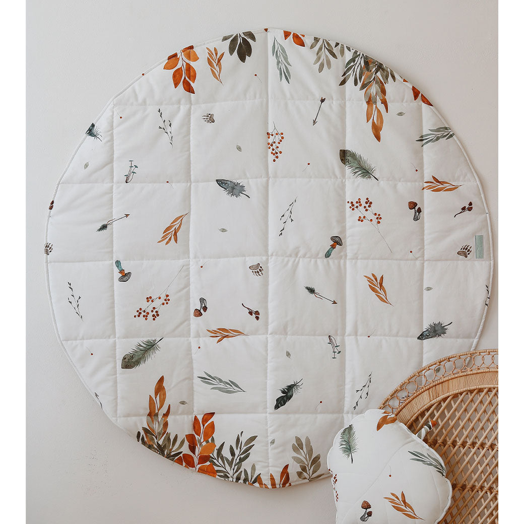 Round Cotton Mat with Pattern