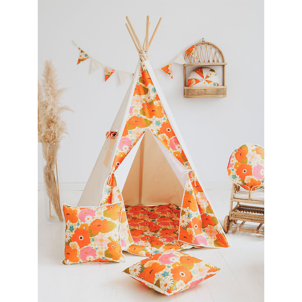 Round Cotton Mat with Pattern