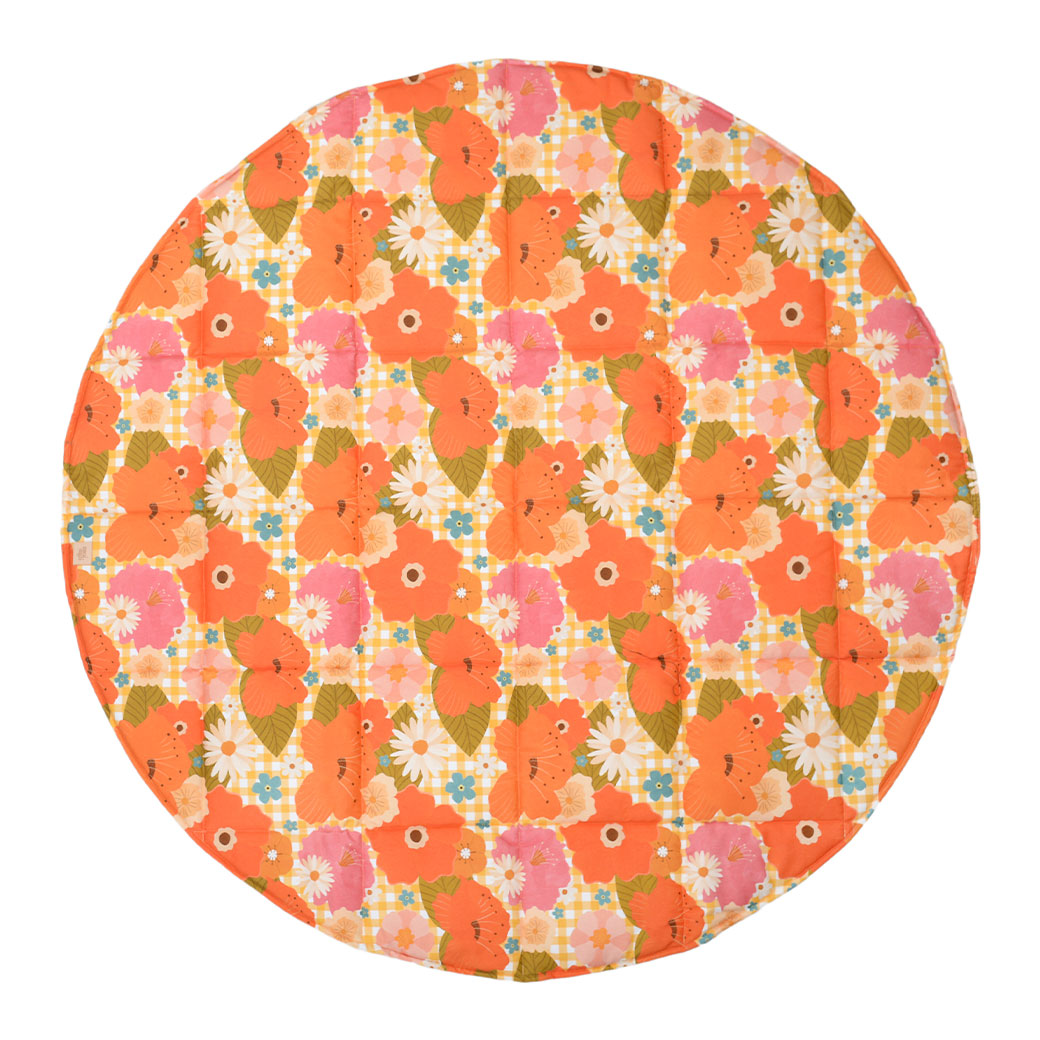 Round Cotton Mat with Pattern