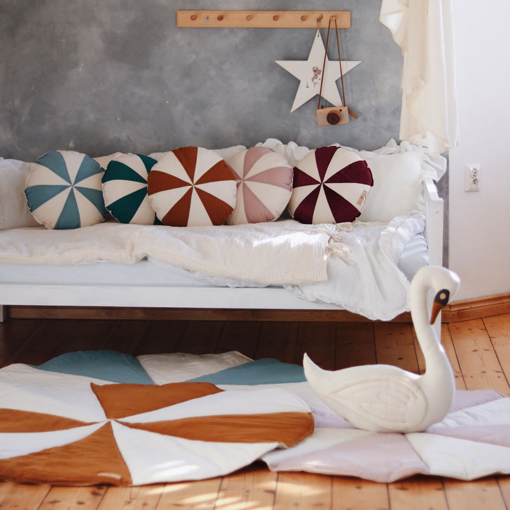 Round Patchwork Pillow