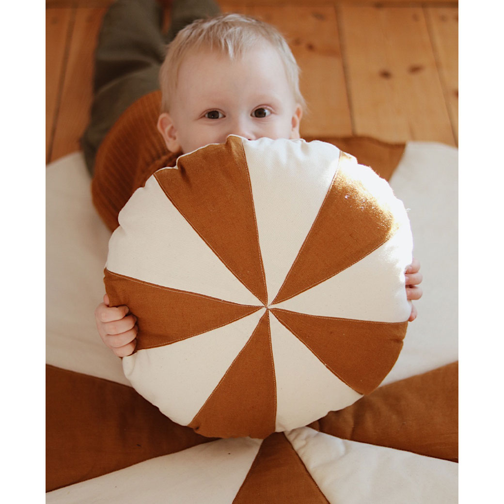 Round Patchwork Pillow