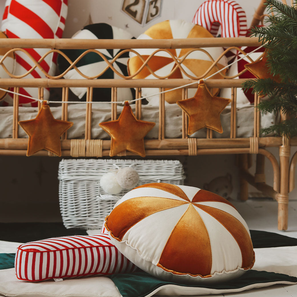 Round Patchwork Pillow