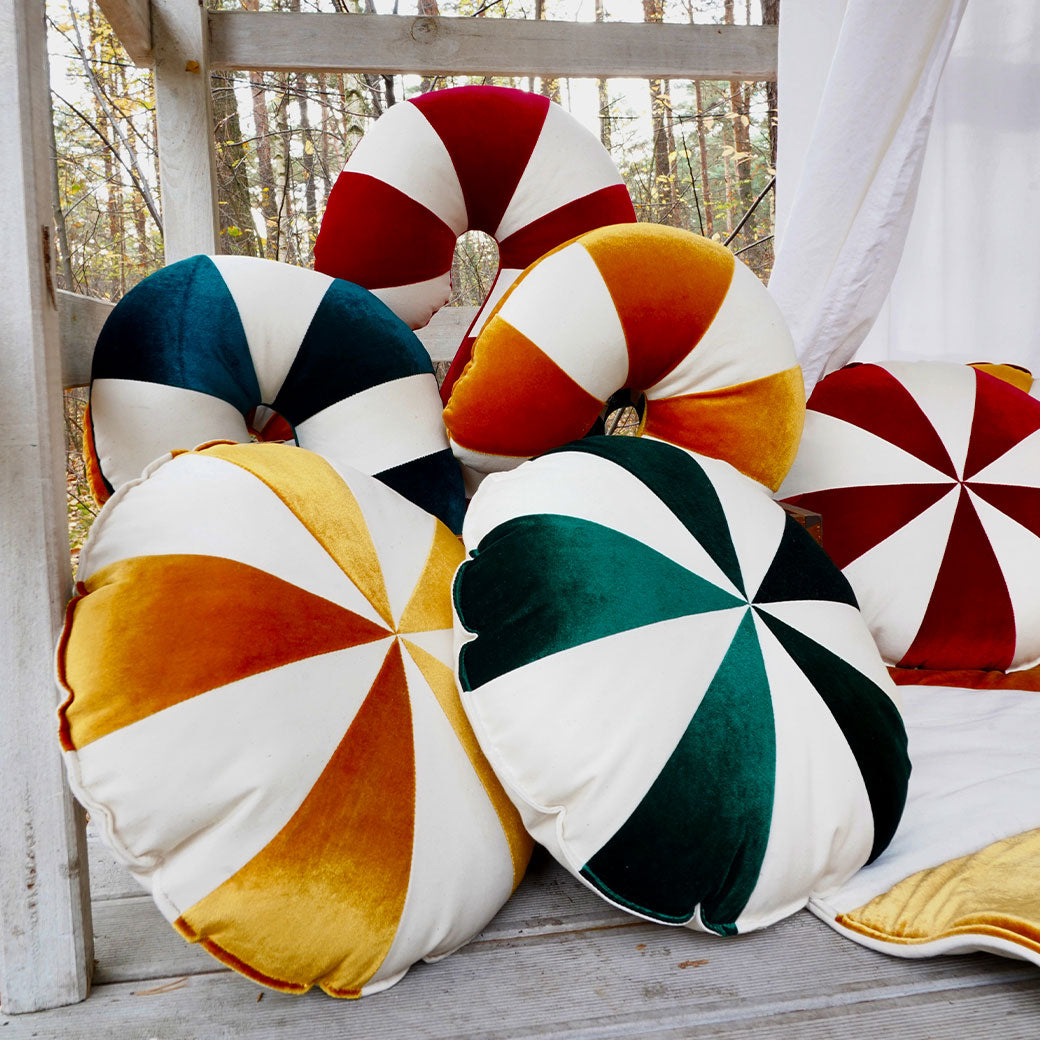 Round Patchwork Pillow
