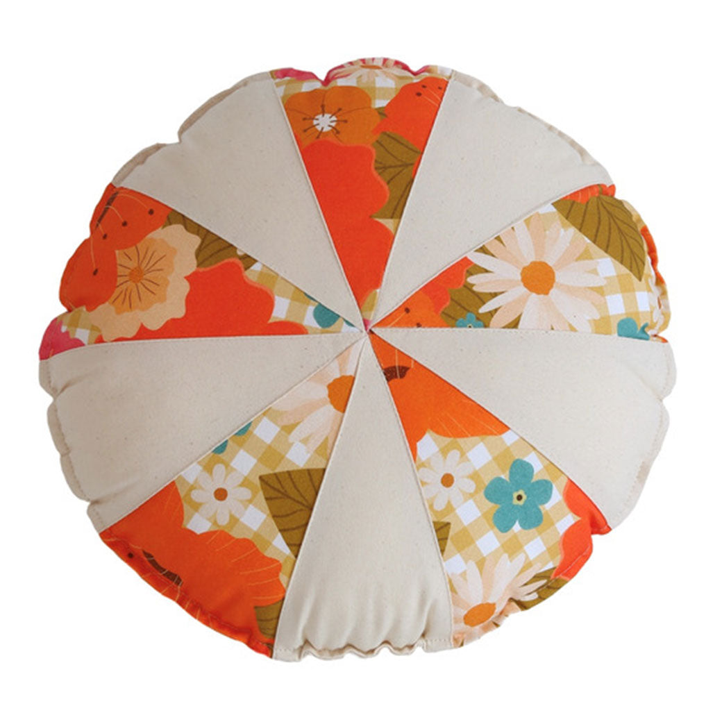 Round Patchwork Pillow