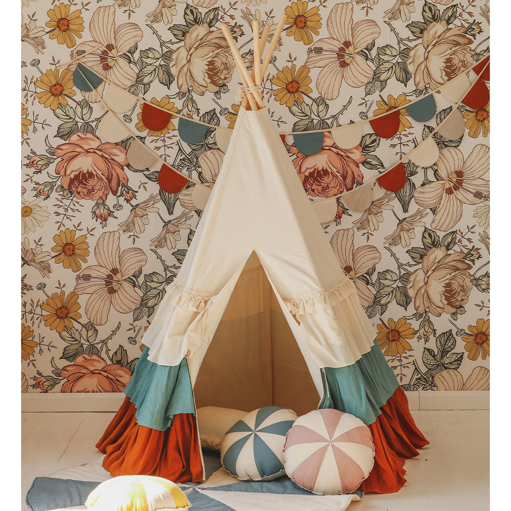 Round Patchwork Pillow