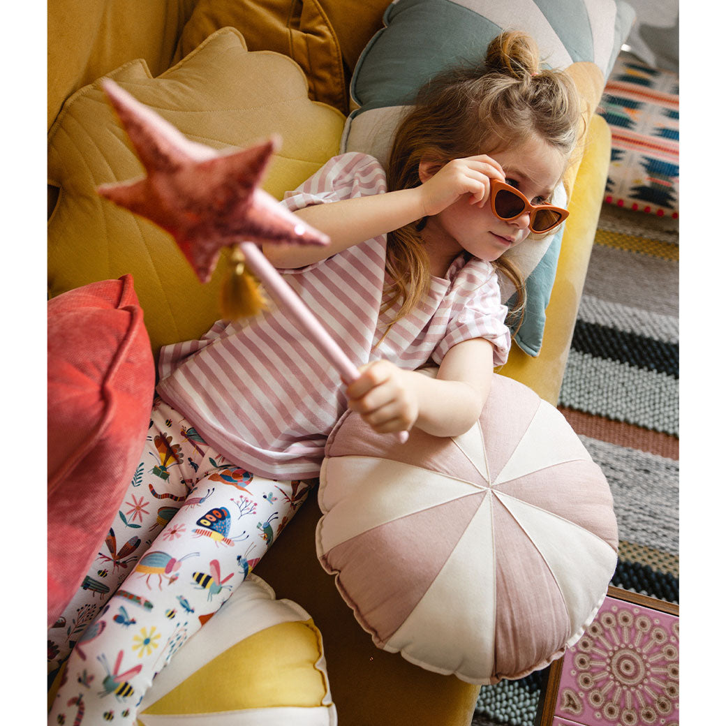 Round Patchwork Pillow